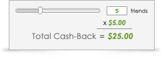 Referral Cash Back Rewards
